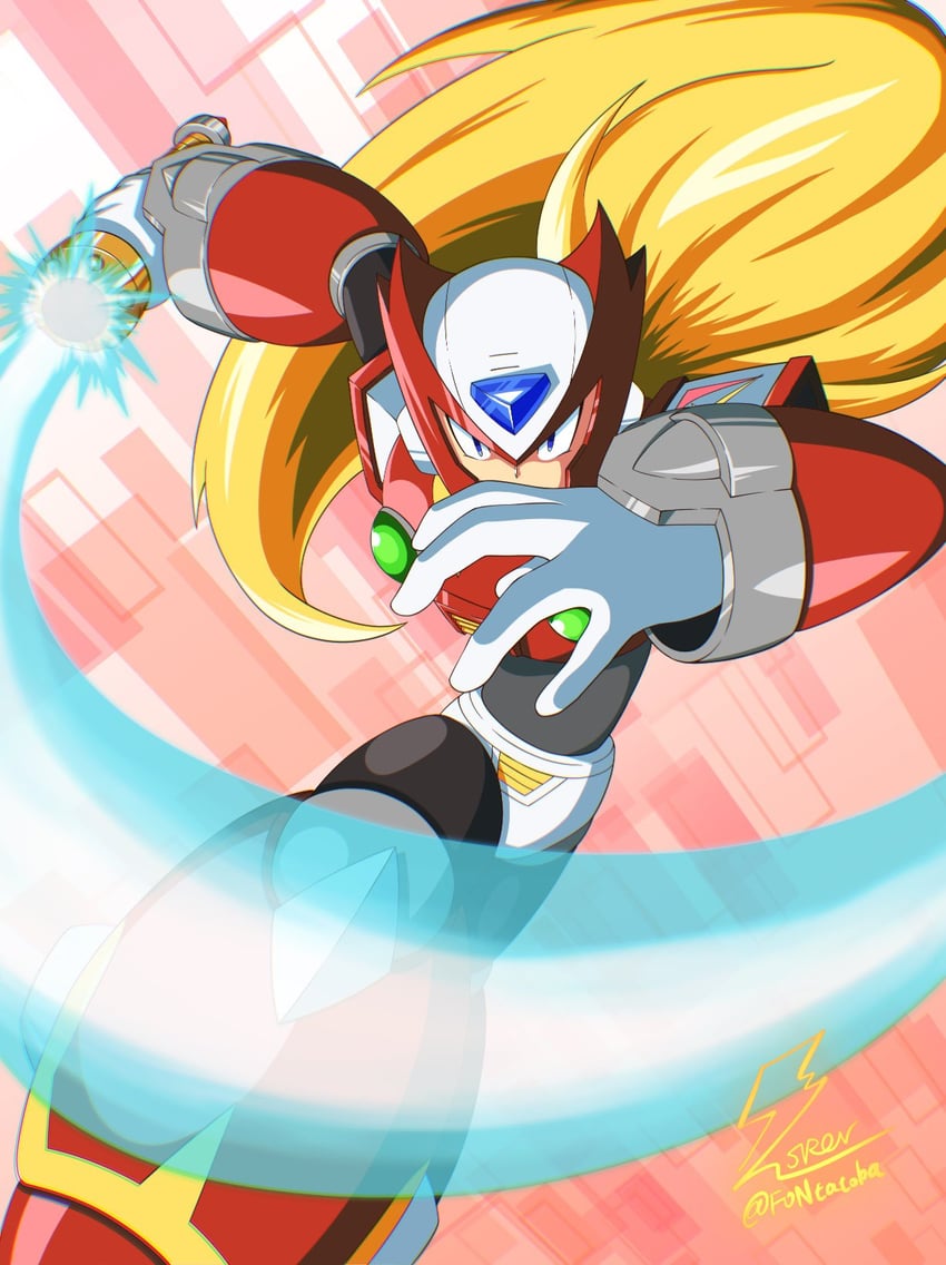 zero (mega man and 1 more) drawn by fontatoba