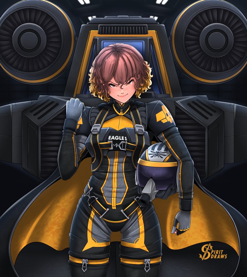 eagle 1 (helldivers) drawn by spiritdraws