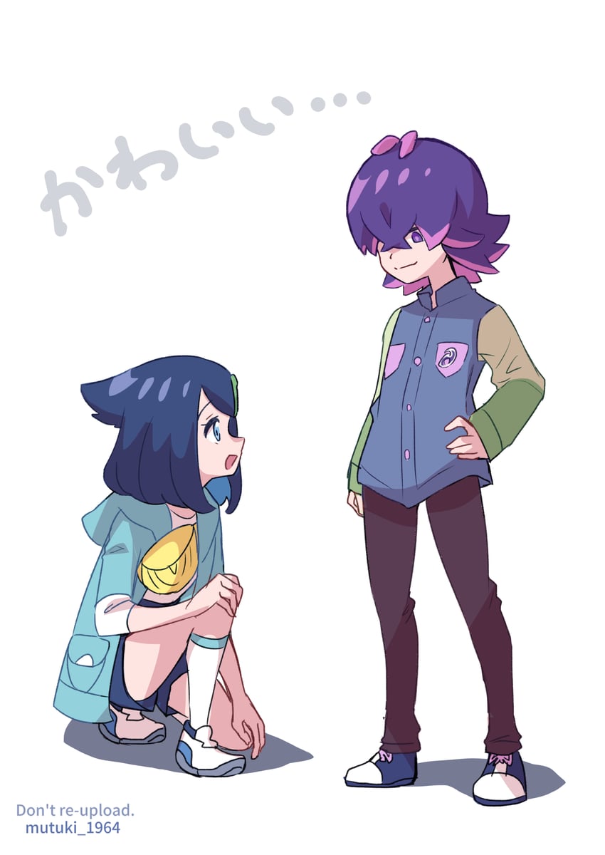 liko and dot (pokemon and 1 more) drawn by mutsuki_(tsugaidanuki)