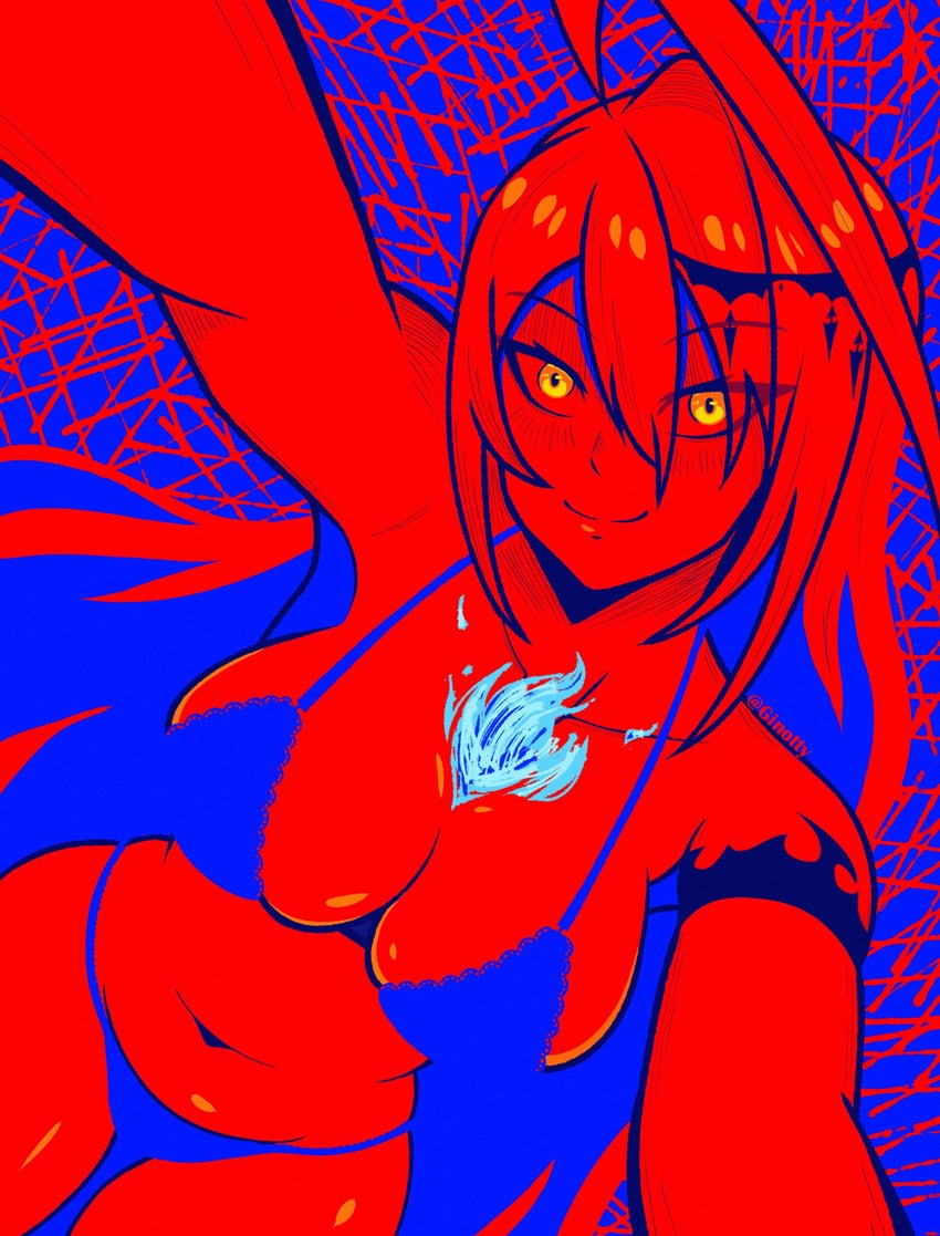 elizabeth rose bloodflame (hololive and 1 more) drawn by ginotty