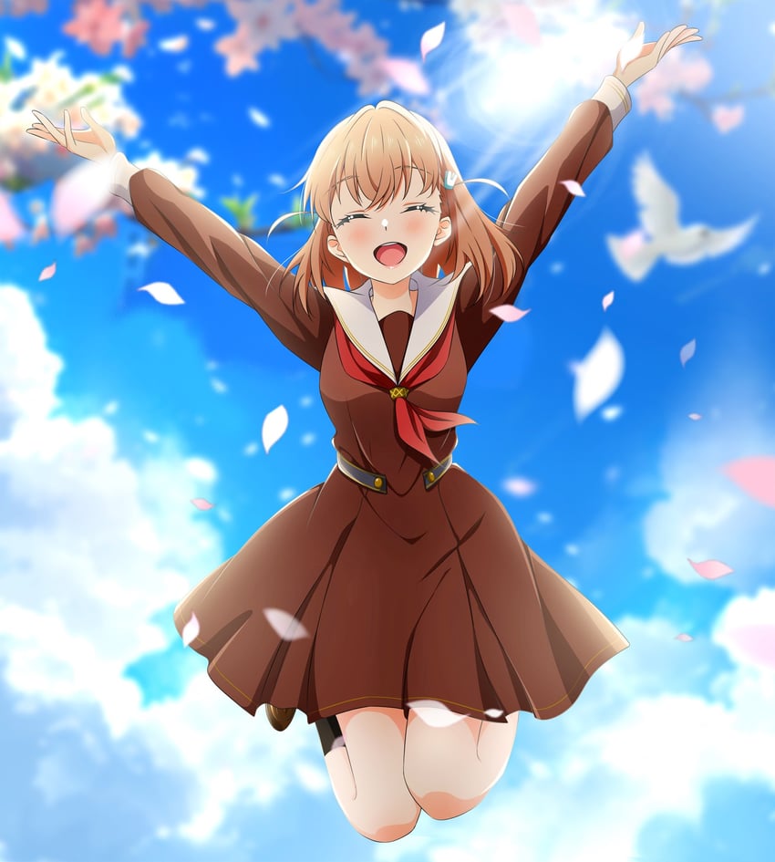 hinoshita kaho (love live! and 1 more) drawn by kujo_awenn