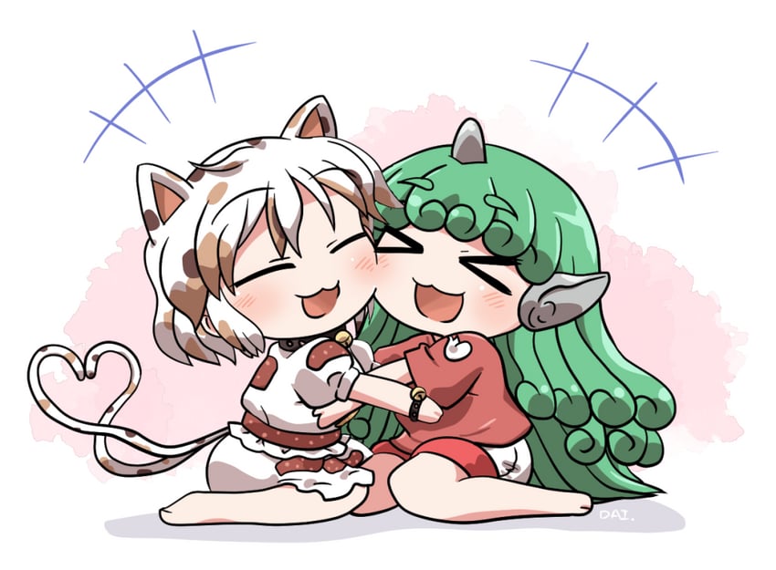 komano aunn and goutokuji mike (touhou) drawn by rokugou_daisuke