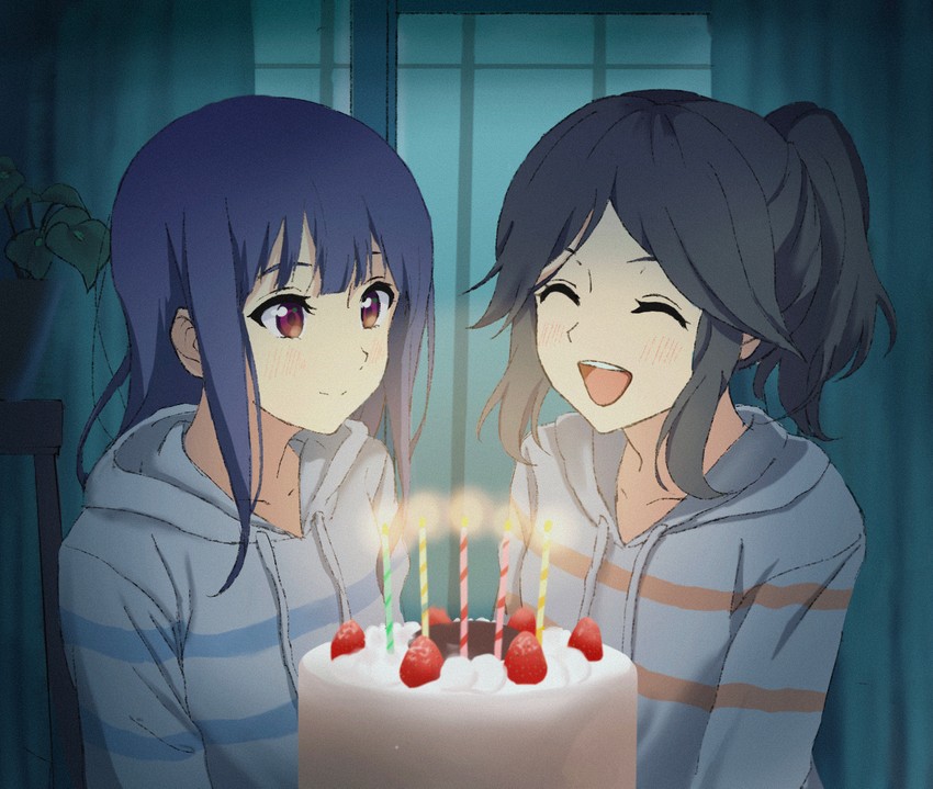 yoroizuka mizore and kasaki nozomi (hibike! euphonium and 1 more) drawn by raku_rakugaki
