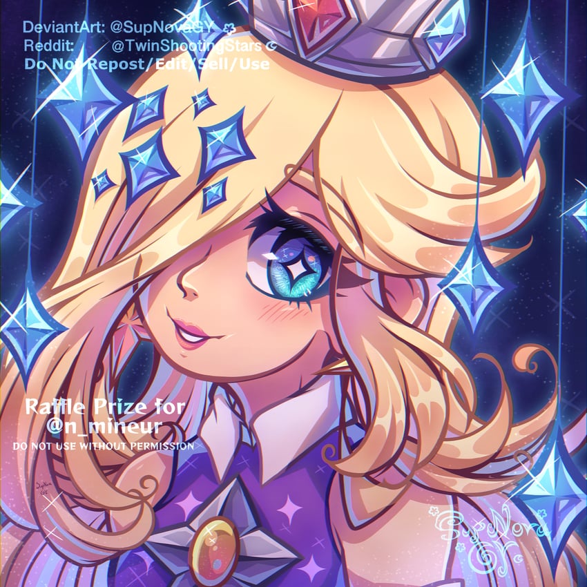 rosalina (mario and 2 more) drawn by rosie_(supnovagy)