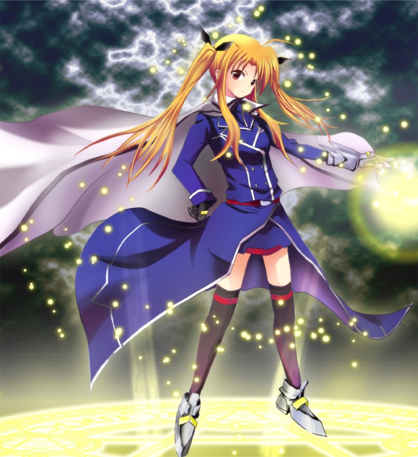 fate testarossa (lyrical nanoha and 1 more) drawn by ok-ray