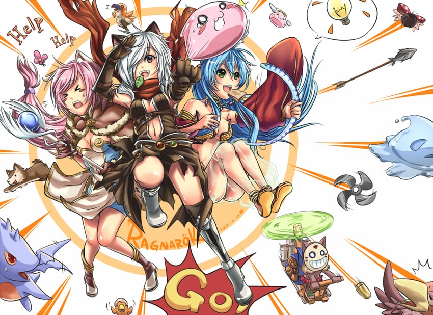 poring, assassin cross, high wizard, gypsy, angeling, and 8 more (ragnarok online) drawn by wei_yudu_rou