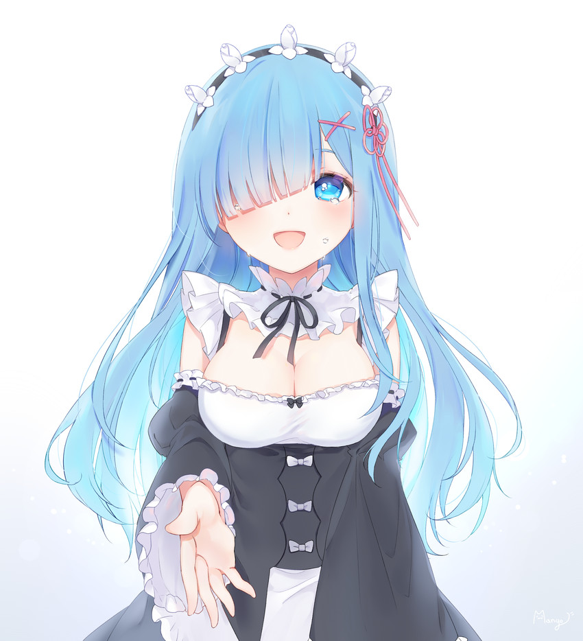 rem (re:zero kara hajimeru isekai seikatsu) drawn by neko_osssm