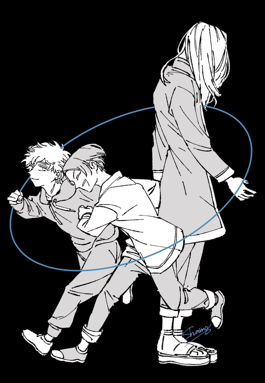 kokonoi hajime and inui seishu (tokyo revengers) drawn by shamoroku