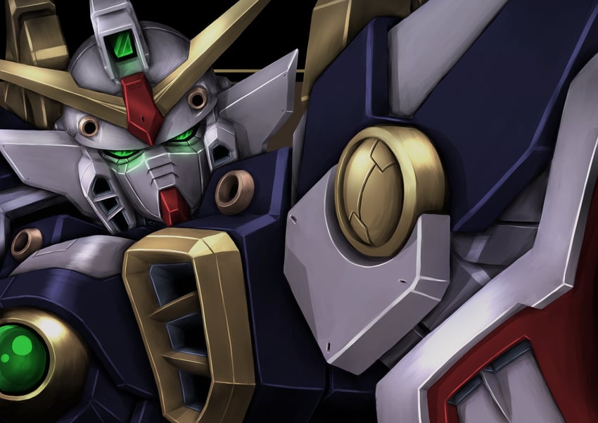 wing gundam (gundam and 1 more) drawn by hiraken