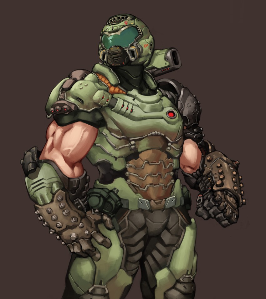 doomguy (doom eternal and 1 more) drawn by kelvin_hiu