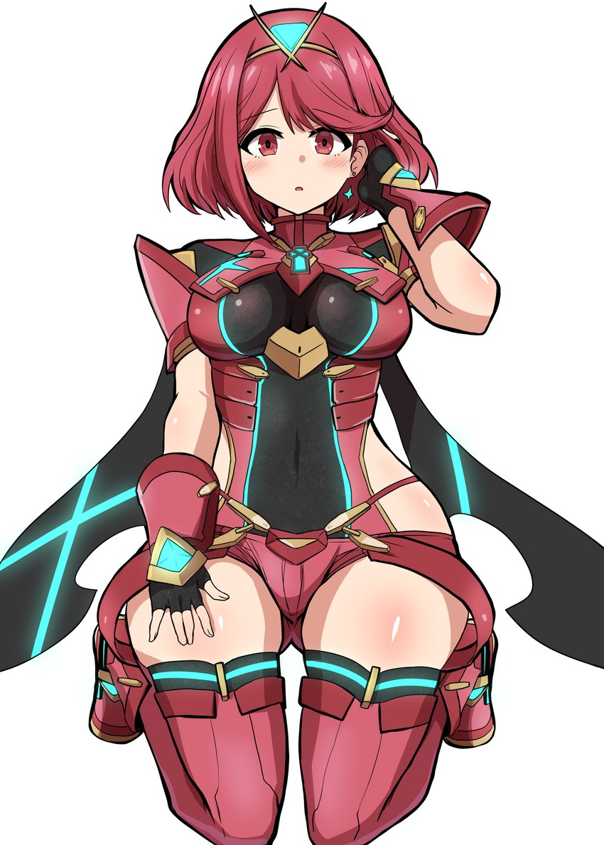 pyra (xenoblade chronicles and 1 more) drawn by asyura_kumo