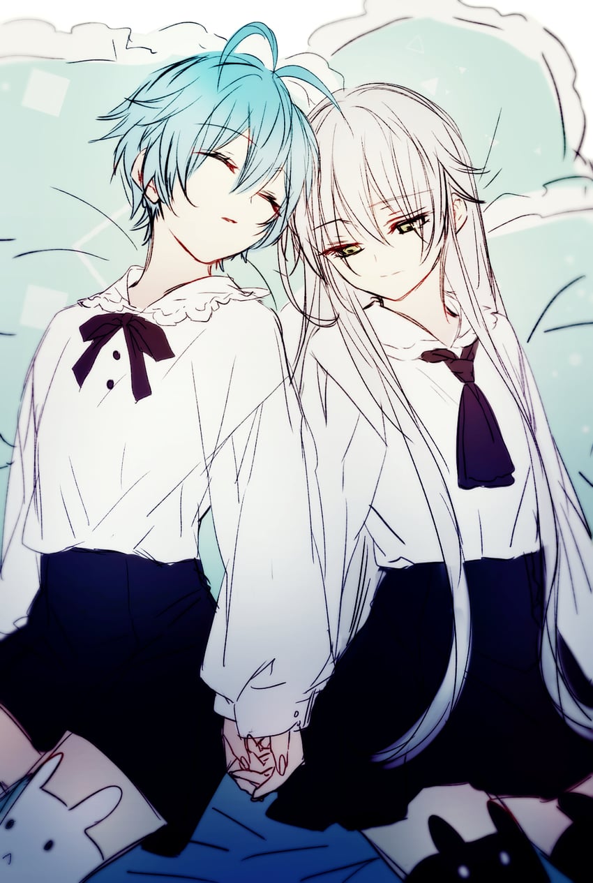 altina orion and millium orion (eiyuu densetsu and 2 more) drawn by soap_(user_kghh4755)