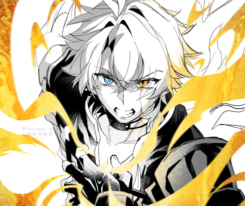 phainon (honkai and 1 more) drawn by rongyuan_gulu