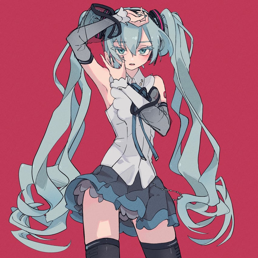 hatsune miku (vocaloid and 1 more) drawn by 946083d1