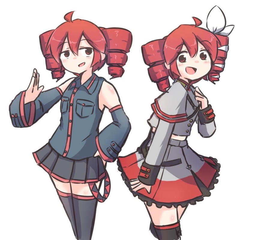 kasane teto (utau and 1 more) drawn by kenno_(kenno9mp40)