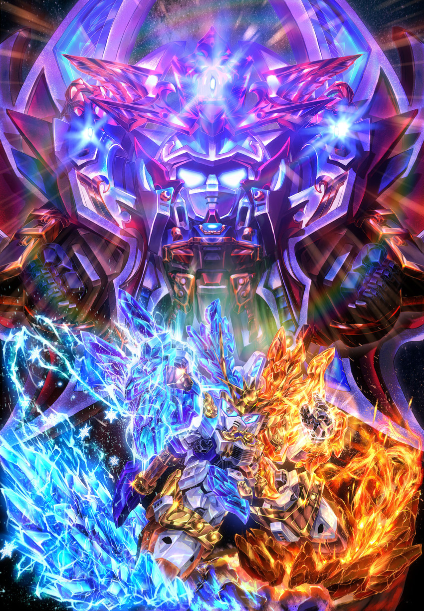 rekkou gundam and shinsei daishogun (gundam and 2 more) drawn by uungunover