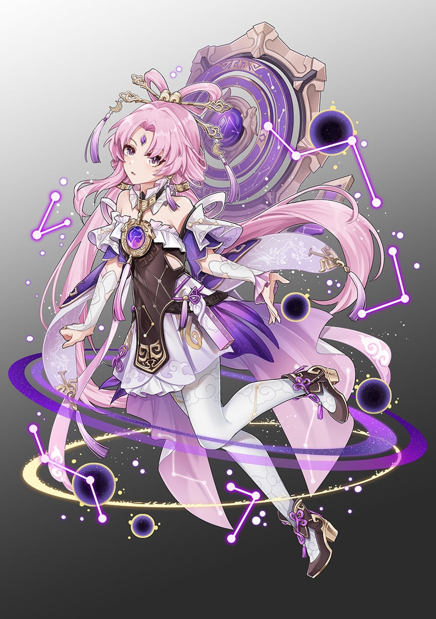 fu xuan (honkai and 1 more) drawn by lily030988