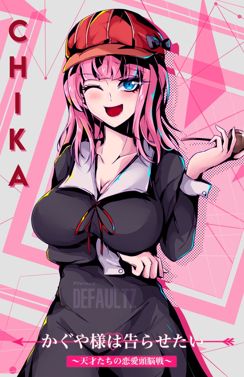 fujiwara chika (kaguya-sama wa kokurasetai ~tensai-tachi no renai zunousen~) drawn by defaultz