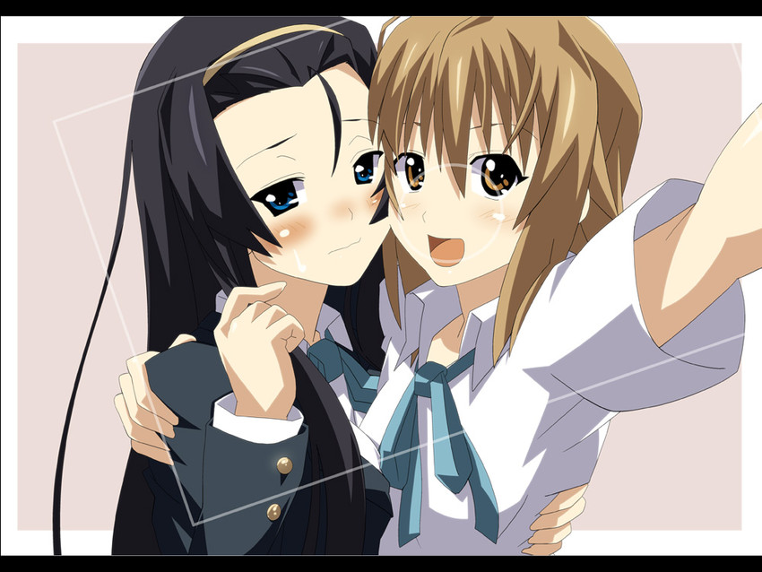 akiyama mio and tainaka ritsu (k-on!) drawn by shin'ya_(nanp)