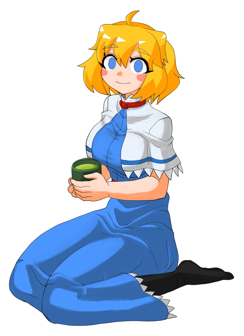 alice margatroid and web (touhou and 1 more) drawn by pyukasshori