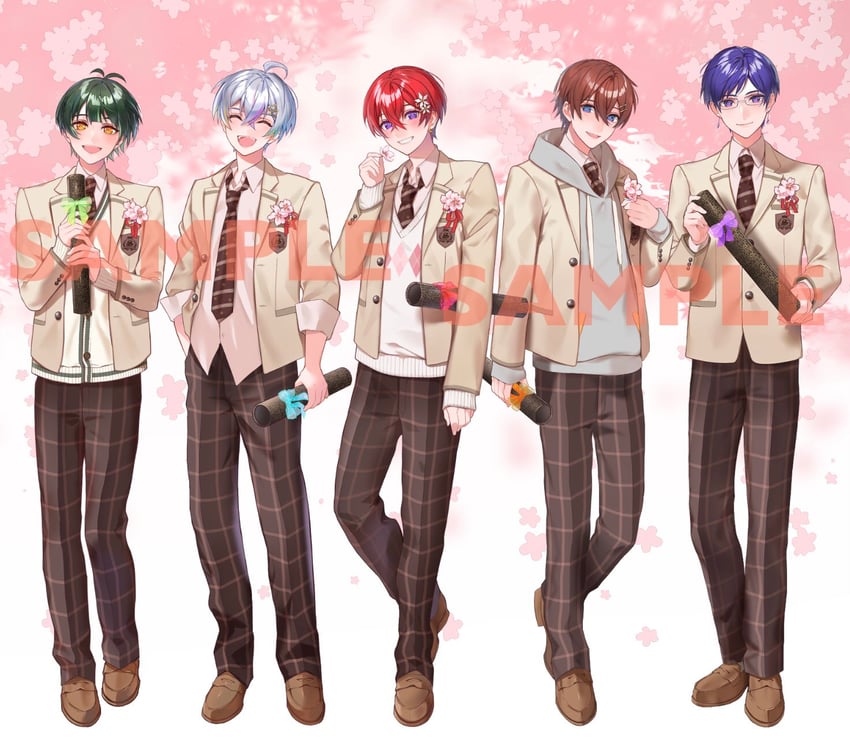 coe., kuni, kottaro, relu, and kisaragi you (starlight polaris) drawn by luka_ooooo
