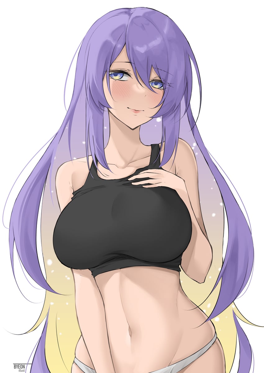 moona hoshinova (hololive and 1 more) drawn by byeon_dha