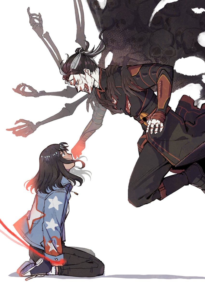 doctor strange and america chavez (marvel and 3 more) drawn by worrisorochi