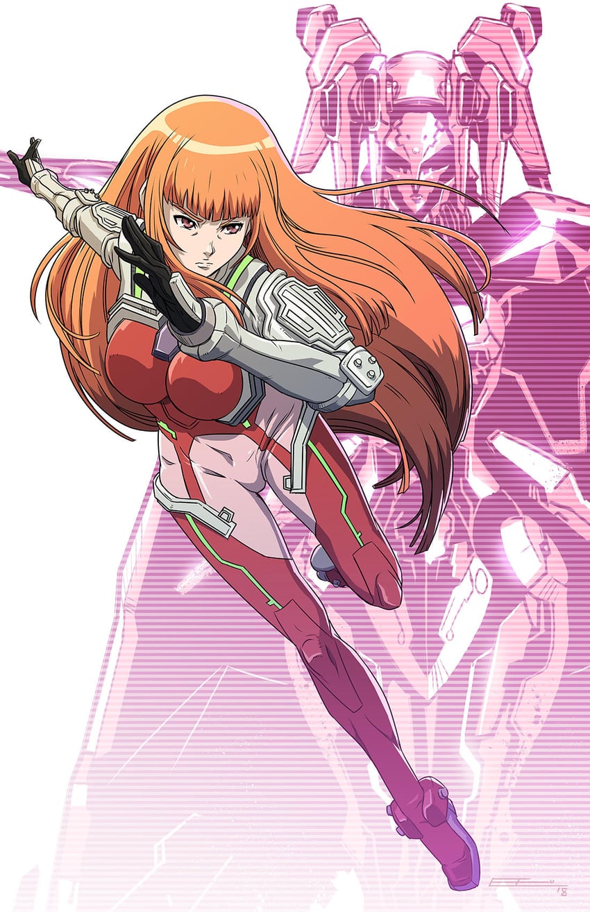 ken marinaris and ardjet (zone of the enders and 1 more) drawn by emilio_lopez