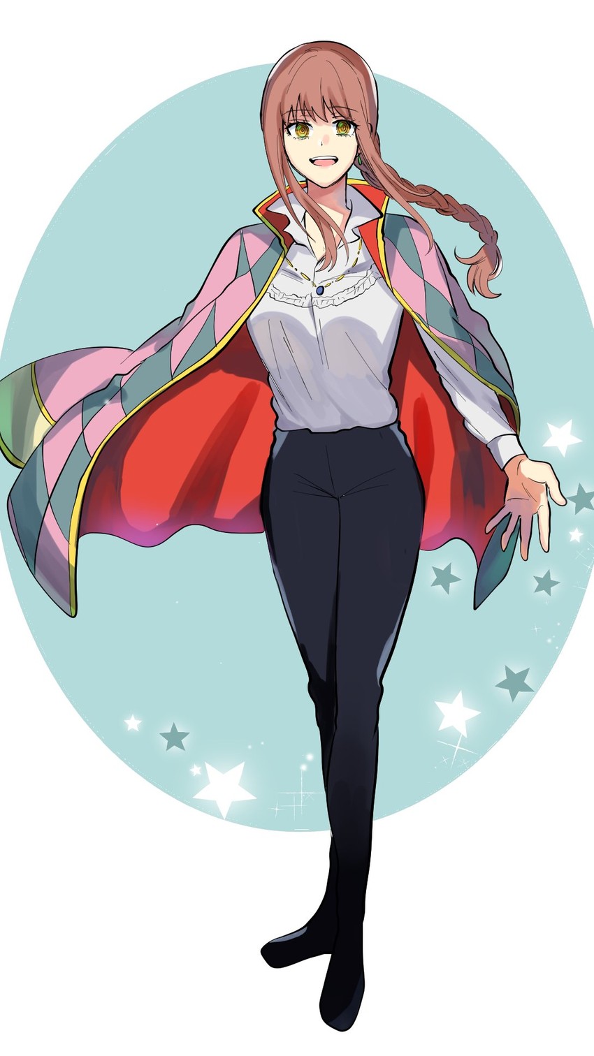 makima and howl pendragon (chainsaw man and 1 more) drawn by kogureya7