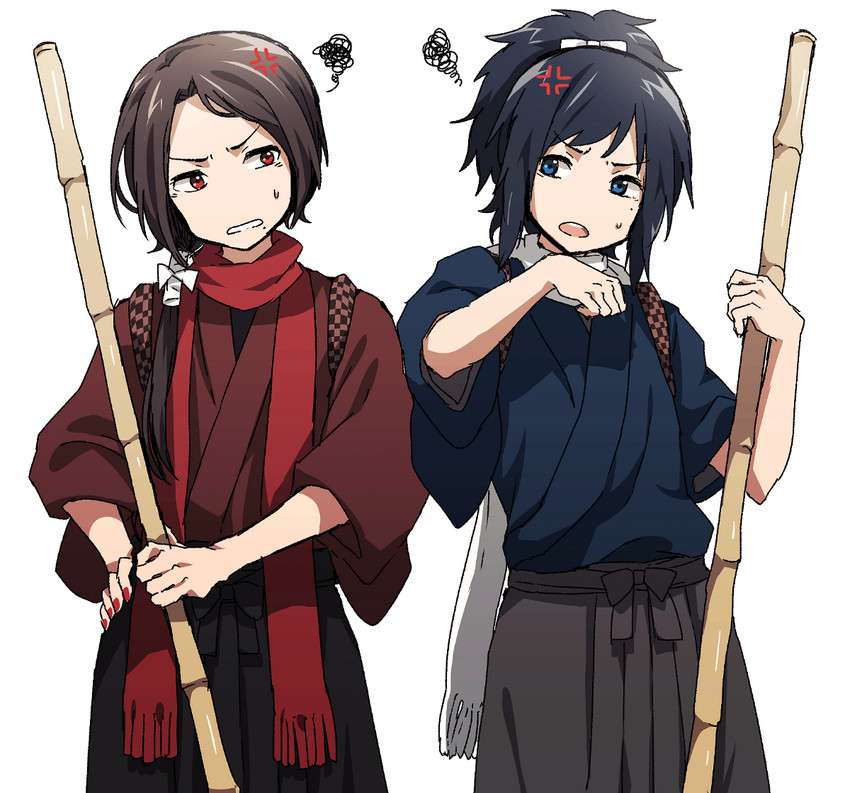 kashuu kiyomitsu and yamato-no-kami yasusada (touken ranbu) drawn by matsuki_(mikipingpong)