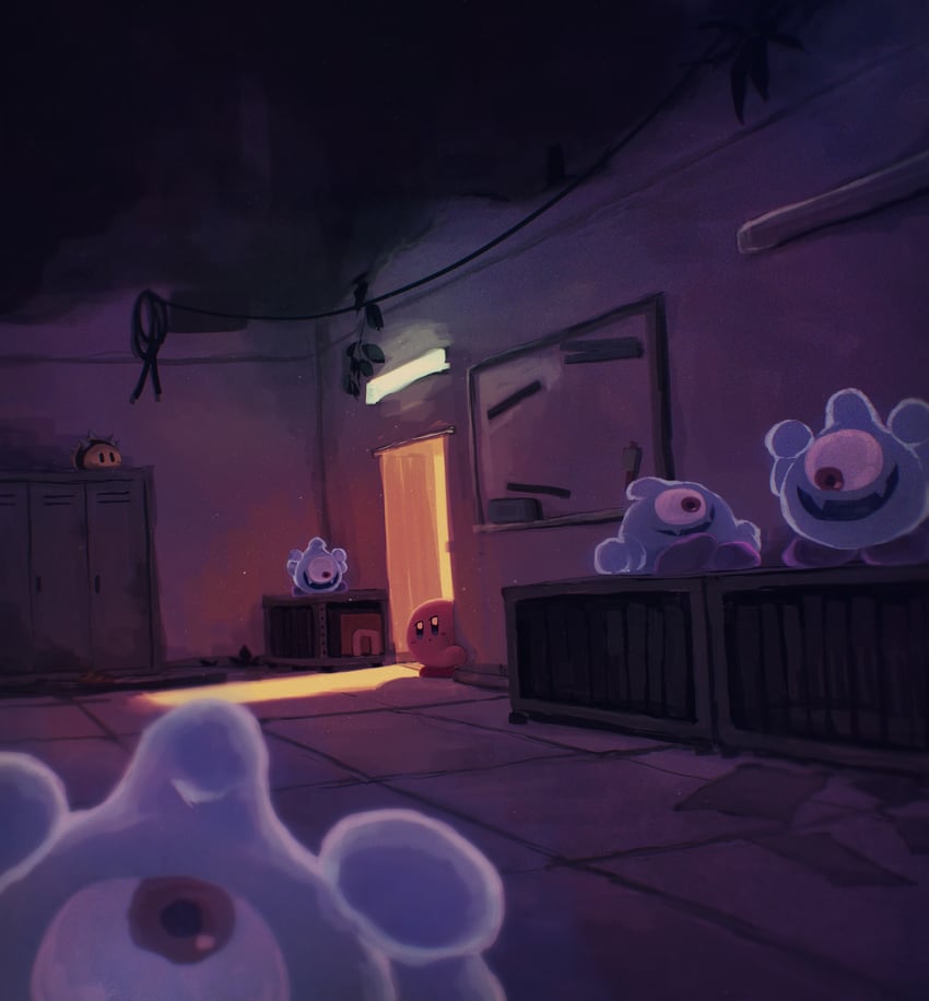 kirby, needlous, and spookstep (kirby and 1 more) drawn by suyasuyabi