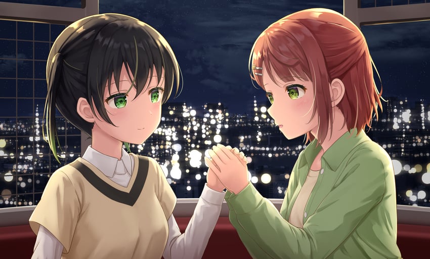 uehara ayumu and takasaki yu (love live! and 1 more) drawn by hanazora_satsuki