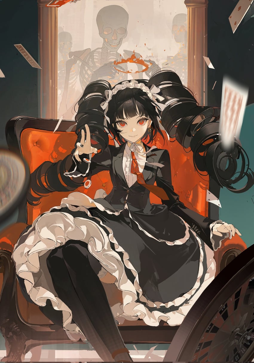 celestia ludenberg (danganronpa and 1 more) drawn by chongzhen_085