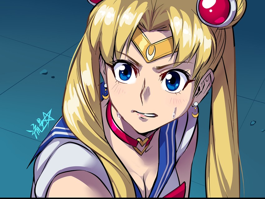 tsukino usagi and sailor moon (bishoujo senshi sailor moon and 1 more) drawn by ryuusei_(mark_ii)