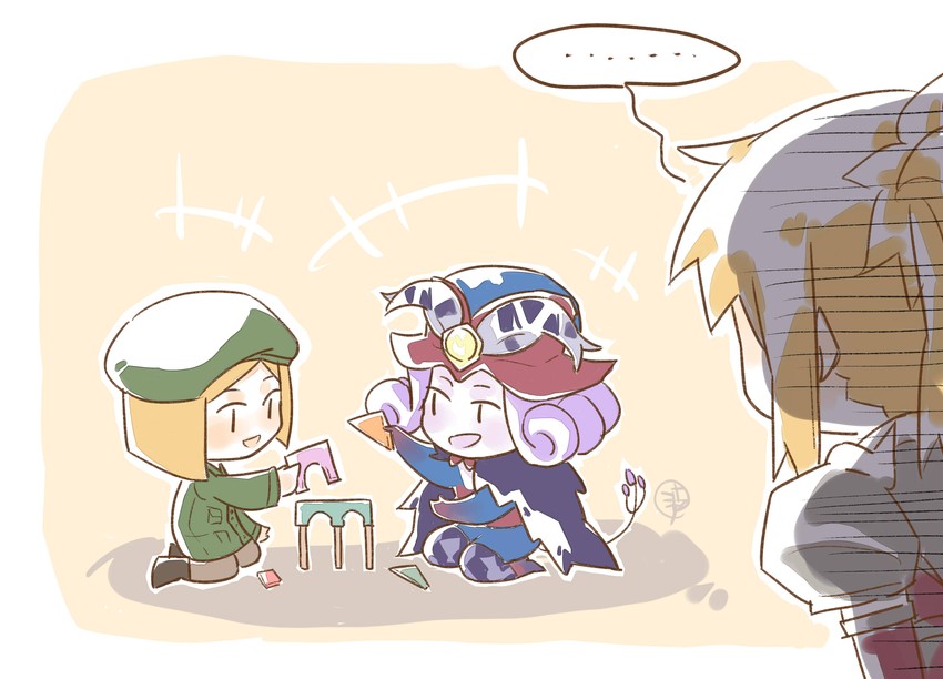 mordred, paul bunyan, and mephistopheles (fate and 1 more) drawn by isaac_bou