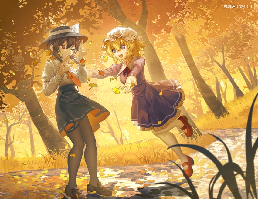 usami renko and maribel hearn (touhou) drawn by furahata_gen