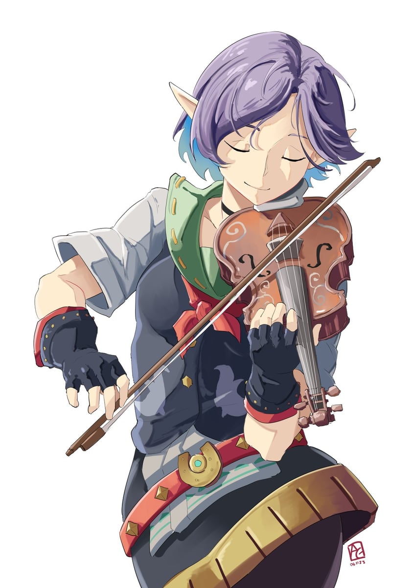 violynne (the legend of zelda and 1 more) drawn by automatic_giraffe