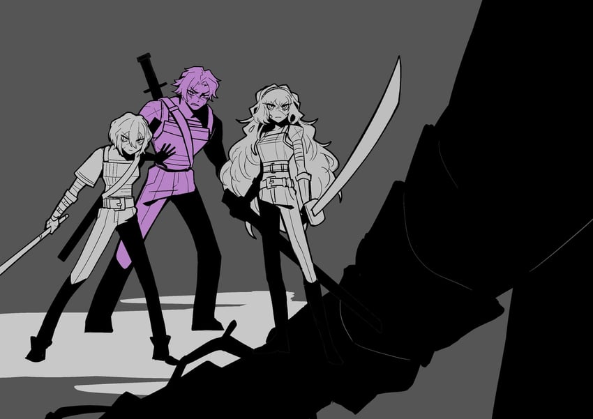 ishmael, don quixote, heathcliff, and erlking heathcliff (project moon and 1 more) drawn by iseong