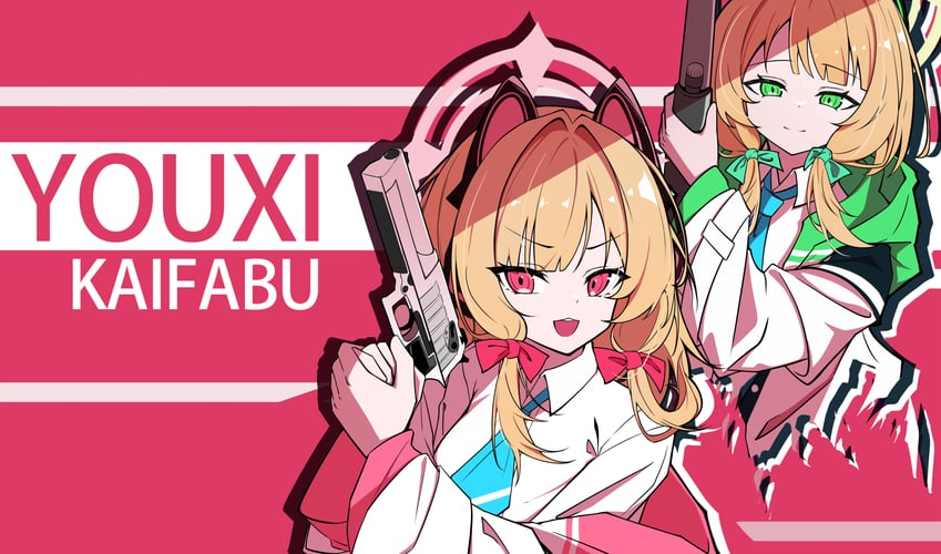 momoi and midori (blue archive and 1 more) drawn by nuo_bai