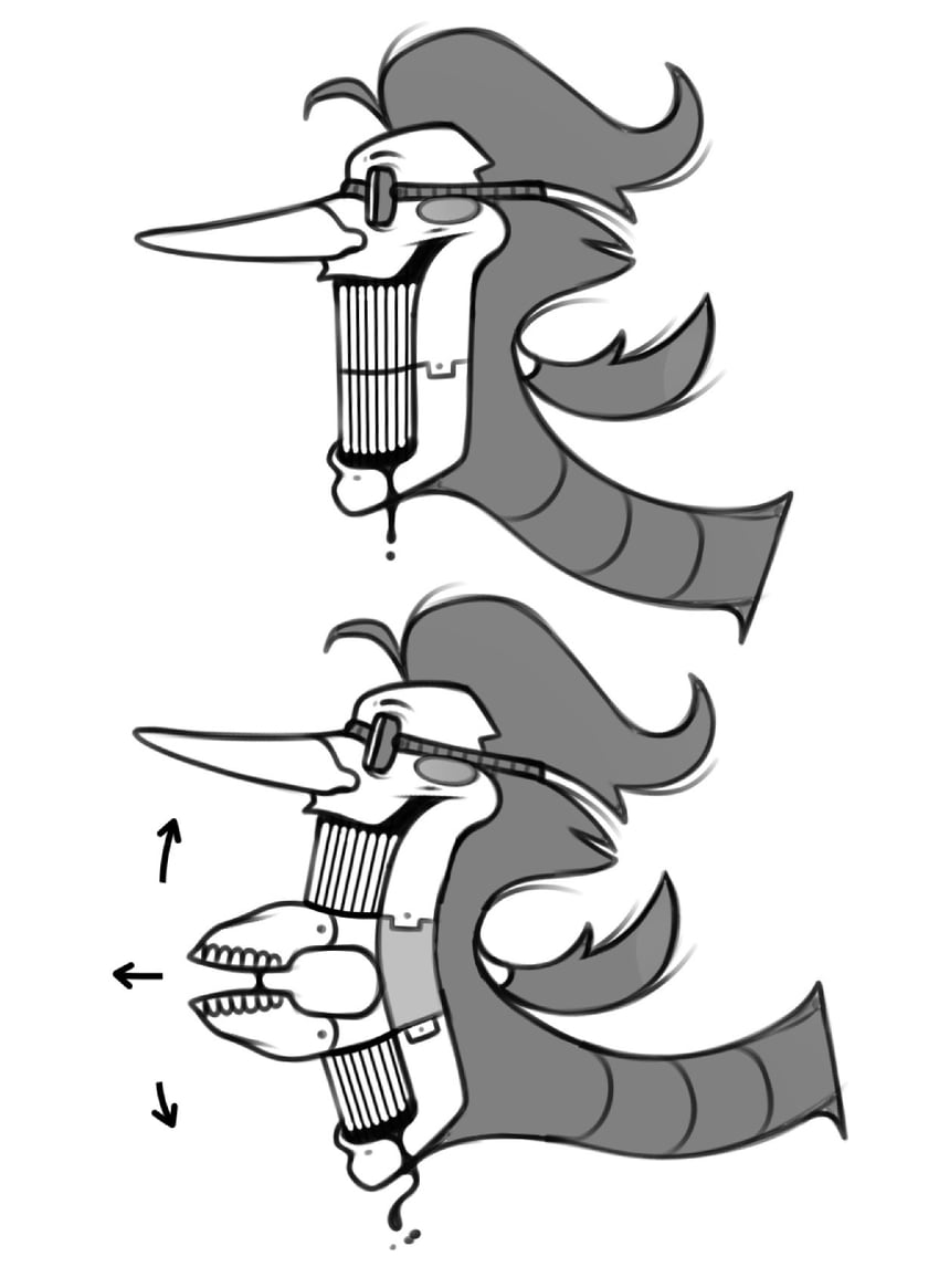 spamton g. spamton and spamton neo (undertale and 1 more) drawn by fungusry