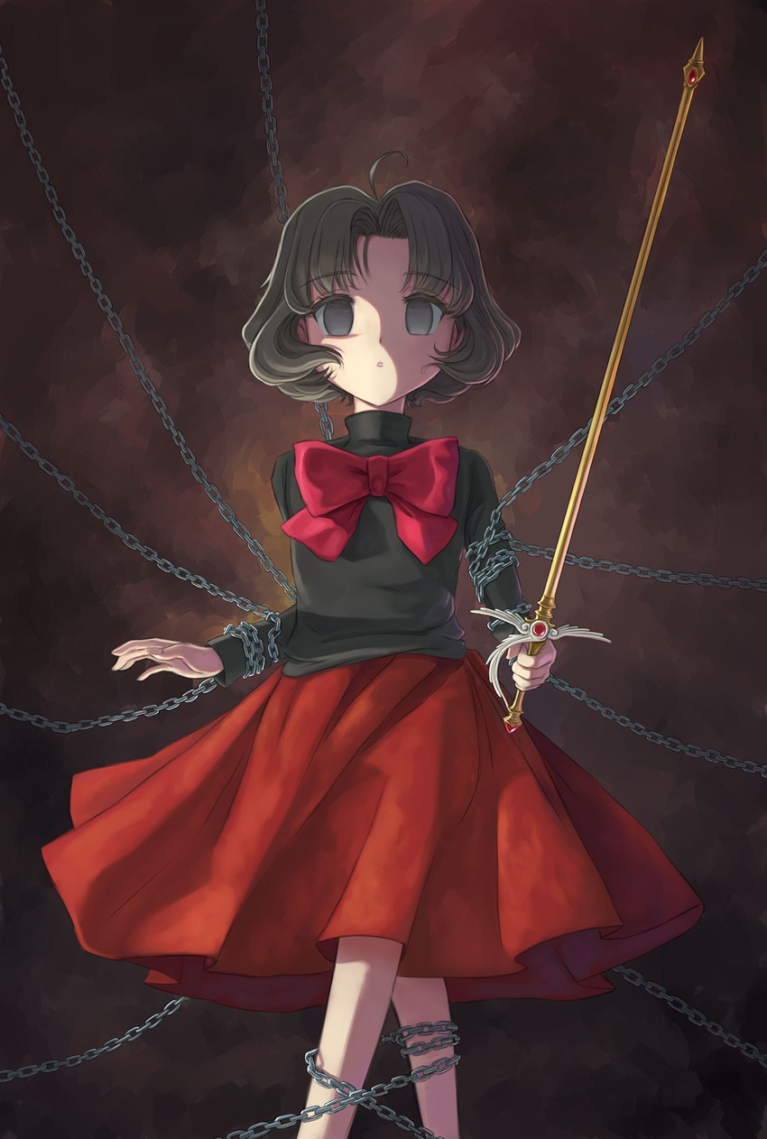 sasaki rika and sword (cardcaptor sakura) drawn by tauke