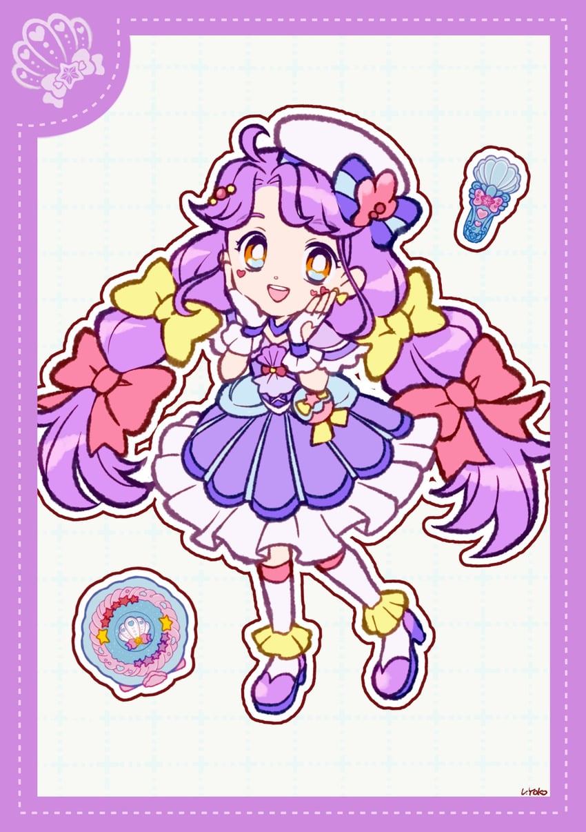 suzumura sango and cure coral (precure and 1 more) drawn by uwded_207