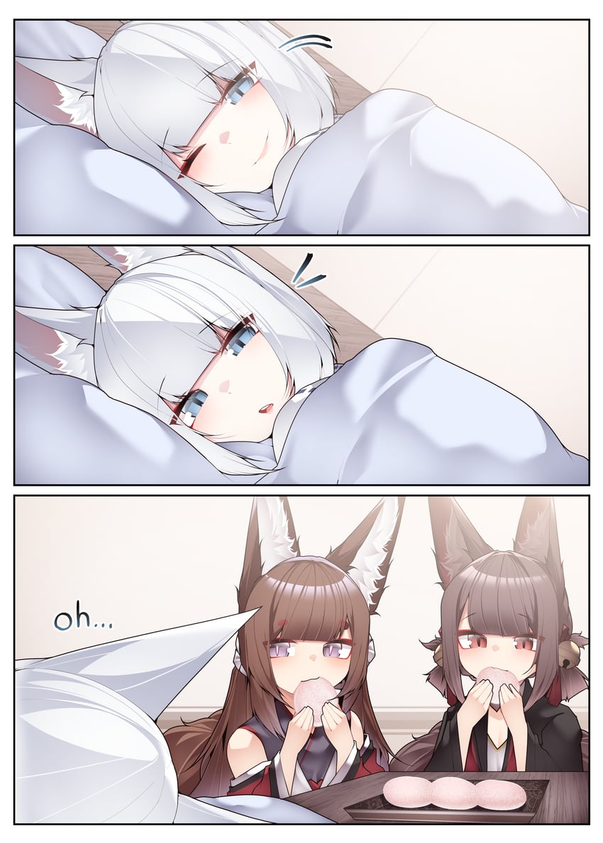 kaga, amagi-chan, and akagi-chan (azur lane) drawn by samip