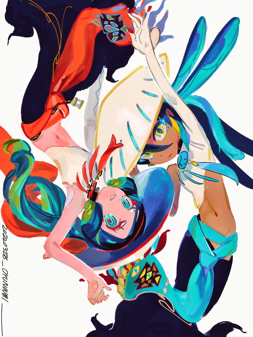 trung trac and trung nhi (fate and 1 more) drawn by qmiqun