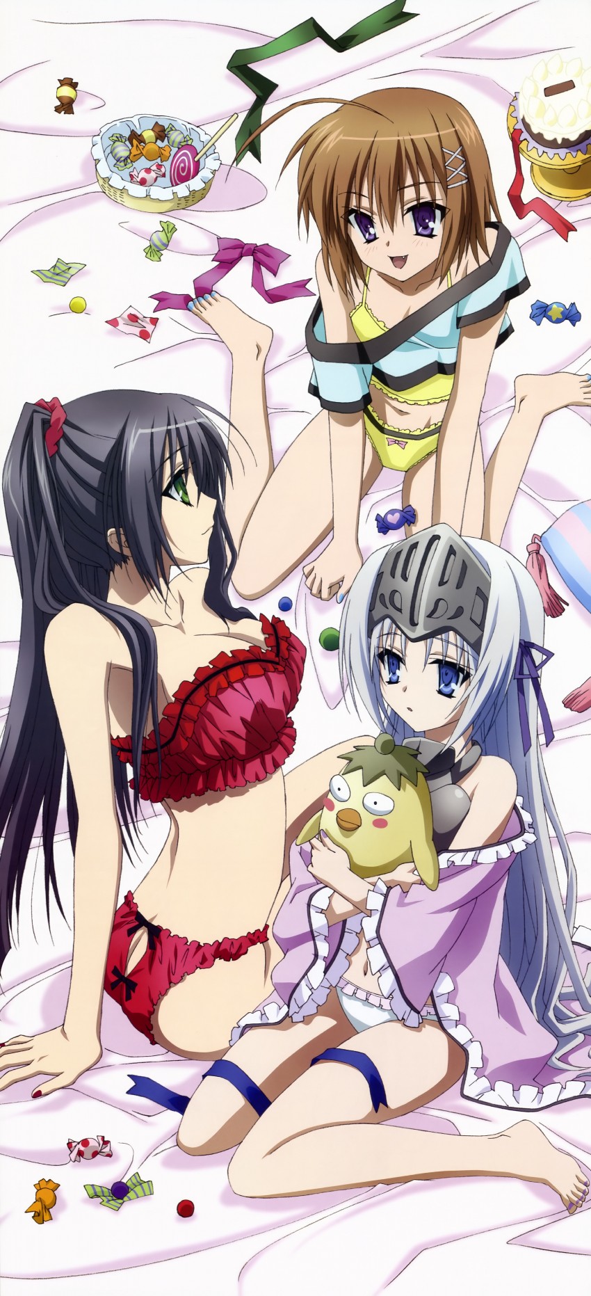 eucliwood hellscythe, haruna, and seraphim (nyantype and 1 more) drawn by tagashira_shinobu
