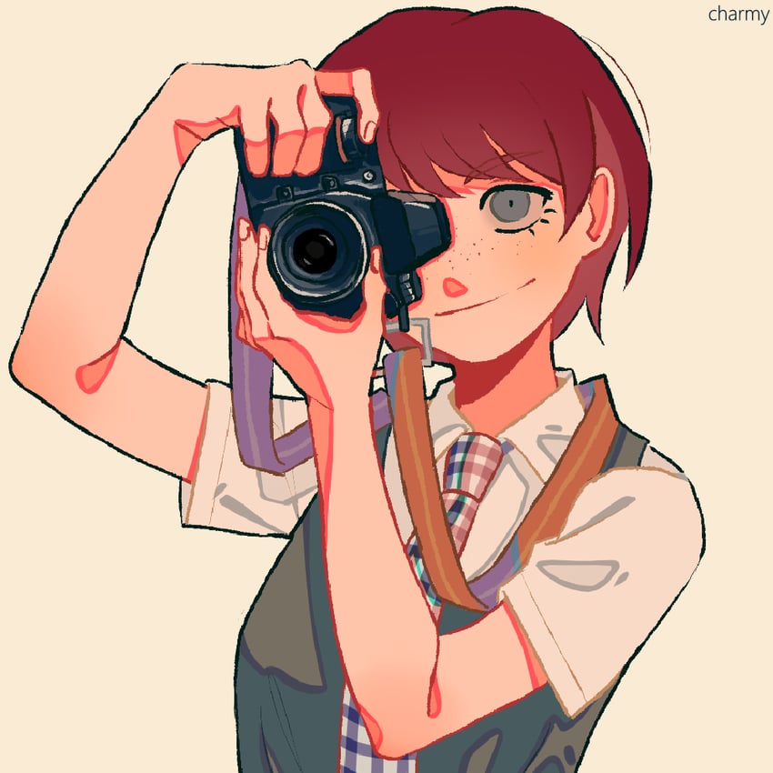 koizumi mahiru (danganronpa and 1 more) drawn by charmy-s-thing
