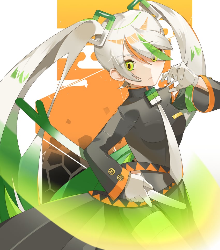 hatsune miku and fighting miku (pokemon and 2 more) drawn by gon_marugon_futo