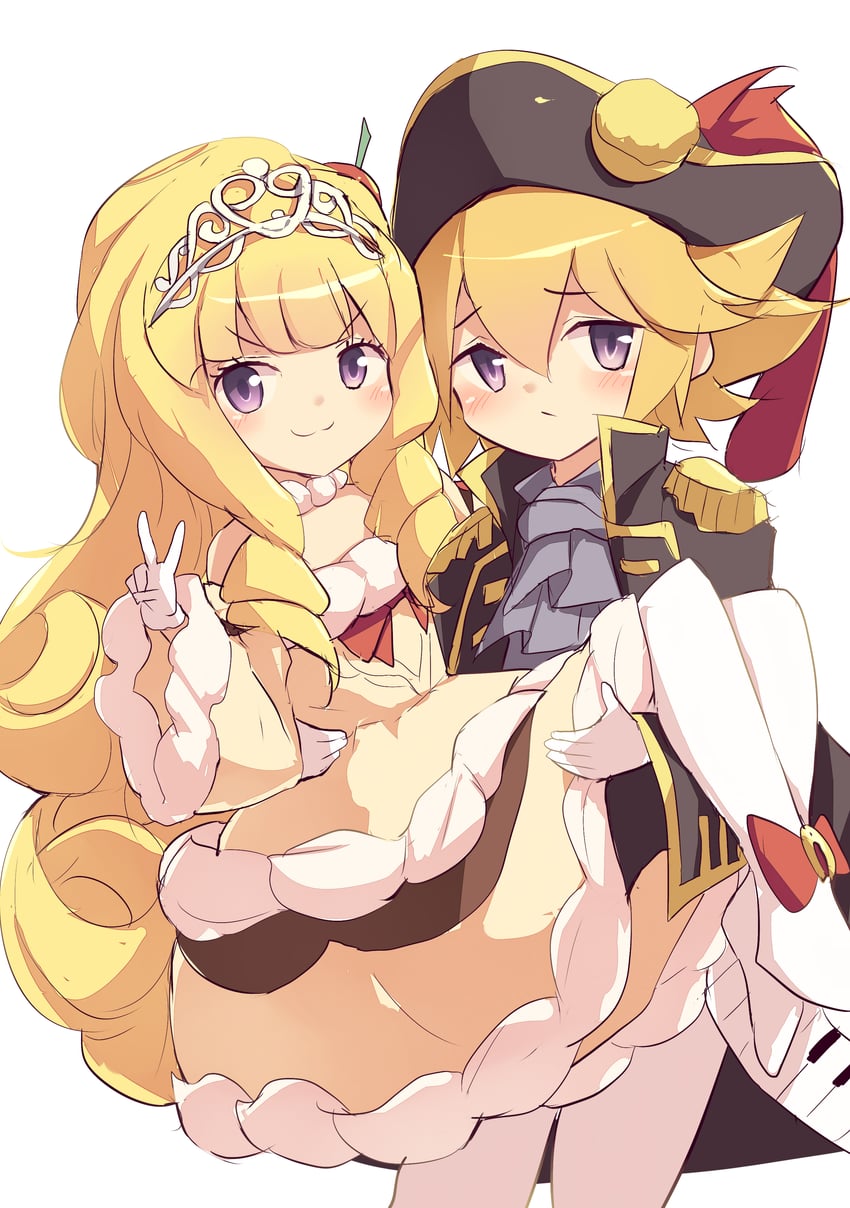 madolche puddingcess and madolche chouxvalier (yu-gi-oh!) drawn by kanzakietc