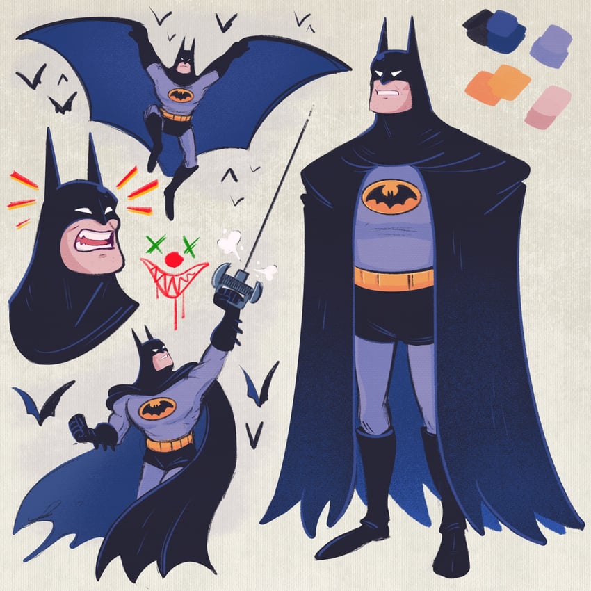 batman (dc comics and 1 more) drawn by mostlyghostly