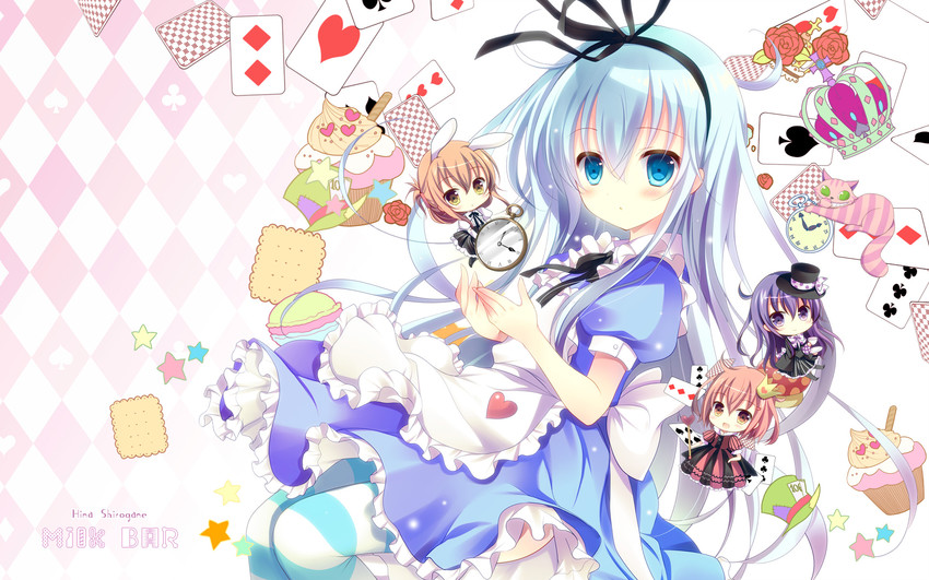 hibiki, inazuma, ikazuchi, akatsuki, alice, and 3 more (kantai collection and 1 more) drawn by shirogane_hina